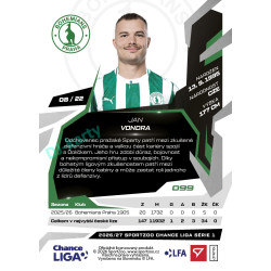 2026/27 Sportzoo Chance Liga 1. série #099 JAN VONDRA