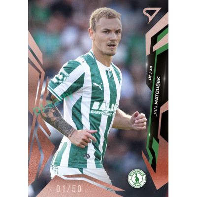 2026/27 Sportzoo Chance Liga 1. série #105 JAN MATOUŠEK Radiance Copper xx/50