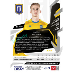 2026/27 Sportzoo Chance Liga 1. série #113 MATĚJ RADOSTA