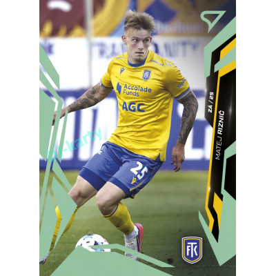2026/27 Sportzoo Chance Liga 1. série #114 MATEJ RIZNIČ Shimmer Green
