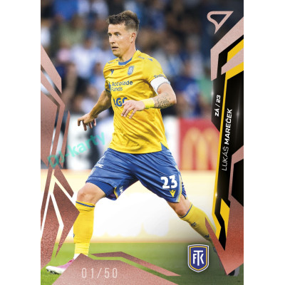 2026/27 Sportzoo Chance Liga 1. série #112 LUKÁŠ MAREČEK Radiance Copper xx/50