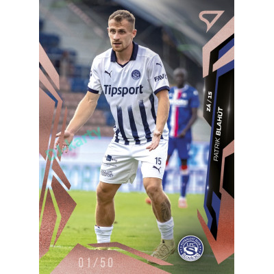 2026/27 Sportzoo Chance Liga 1. série #142 PATRIK BLAHÚT Radiance Copper xx/50