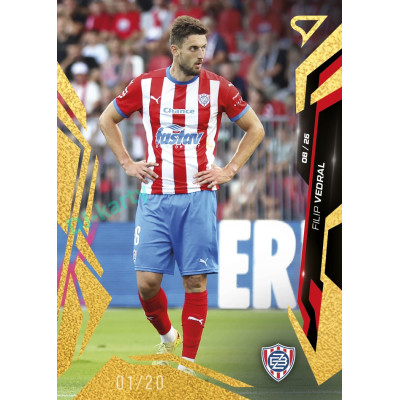 2026/27 Sportzoo Chance Liga 1. série #164 FILIP VEDRAL Astral Gold xx/20