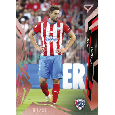 2026/27 Sportzoo Chance Liga 1. série #164 FILIP VEDRAL Radiance Copper xx/50