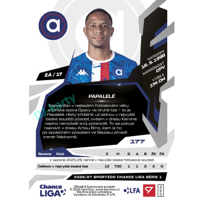 2026/27 Sportzoo Chance Liga 1. série #177 PAPALELÉ