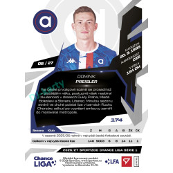 2026/27 Sportzoo Chance Liga 1. série #174 DOMINIK PREISLER