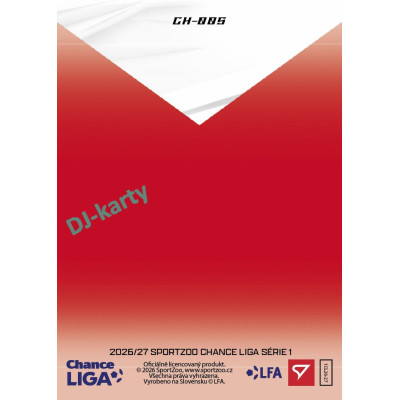 2026/27 Sportzoo Chance Liga 1. série #CH-005 JINDŘICH TRPIŠOVSKÝ Clubhouse