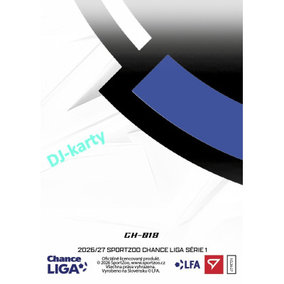 2026/27 Sportzoo Chance Liga 1. série #CH-018 VENKOVNÍ DRES Clubhouse