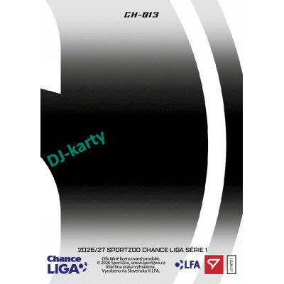 2026/27 Sportzoo Chance Liga 1. série #CH-013 JAKUB SUROVČÍK Clubhouse