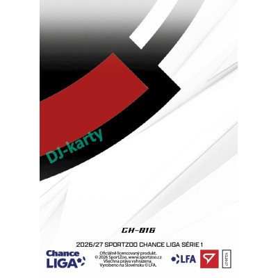 2026/27 Sportzoo Chance Liga 1. série #CH-016 DOMÁCÍ DRES Clubhouse