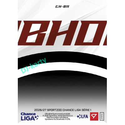 2026/27 Sportzoo Chance Liga 1. série #CH-011 ADAM KARABEC Clubhouse