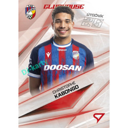 2026/27 Sportzoo Chance Liga 1. série #CH-021 CHRISTOPHE KABONGO Clubhouse