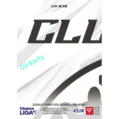 2026/27 Sportzoo Chance Liga 1. série #CH-030 MICK VAN BUREN Clubhouse