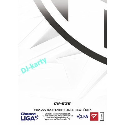 2026/27 Sportzoo Chance Liga 1. série #CH-036 VENKOVNÍ DRES Clubhouse