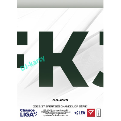 2026/27 Sportzoo Chance Liga 1. série #CH-044 STŘELNICE Clubhouse
