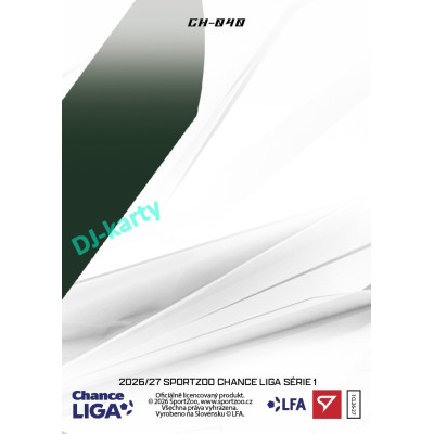 2026/27 Sportzoo Chance Liga 1. série #CH-040 KLEMEN MIHELAK Clubhouse