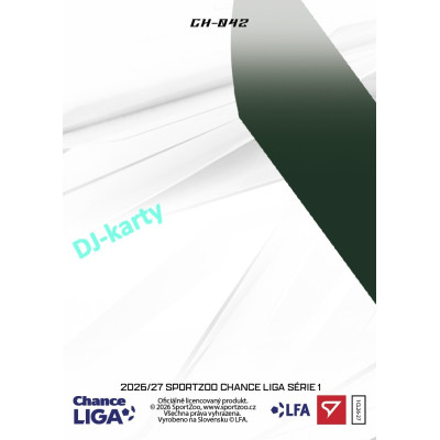 2026/27 Sportzoo Chance Liga 1. série #CH-042 NEMANJA TEKIJAŠKI Clubhouse