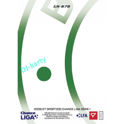 2026/27 Sportzoo Chance Liga 1. série #CH-078 ALEŠ ČERMÁK Clubhouse