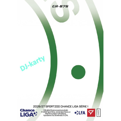 2026/27 Sportzoo Chance Liga 1. série #CH-076 TOMÁŠ FRÜHWALD Clubhouse