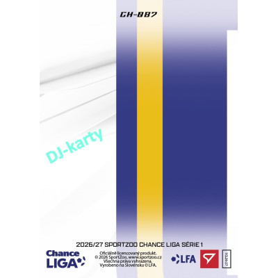 2026/27 Sportzoo Chance Liga 1. série #CH-087 MICHAL BÍLEK Clubhouse