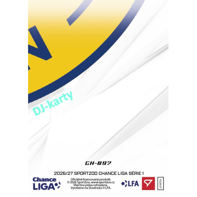 2026/27 Sportzoo Chance Liga 1. série #CH-097 DOMÁCÍ DRES Clubhouse