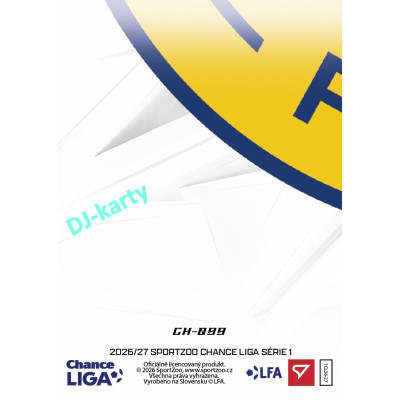 2026/27 Sportzoo Chance Liga 1. série #CH-099 VENKOVNÍ DRES Clubhouse