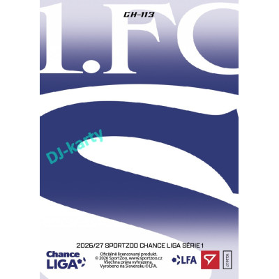 2026/27 Sportzoo Chance Liga 1. série #CH-113 JAN JELÍNEK Clubhouse