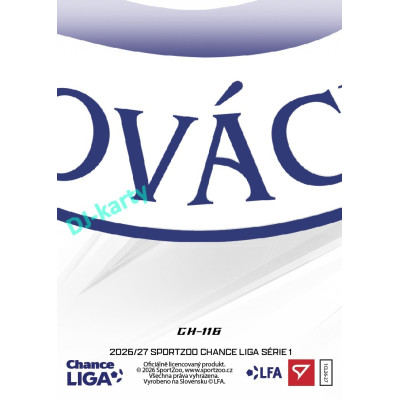 2026/27 Sportzoo Chance Liga 1. série #CH-116 MĚSTSKÝ FOTBALOVÝ STADION MIROSLAVA VALENTY Clubhouse