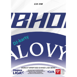 2026/27 Sportzoo Chance Liga 1. série #CH-110 PAVEL JUROŠKA Clubhouse
