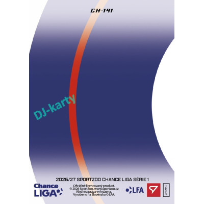 2026/27 Sportzoo Chance Liga 1. série #CH-141 MARTIN POSPÍŠIL Clubhouse