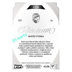 2026/27 Sportzoo Chance Liga 1. série #ET-09 MATĚJ VYDRA Elite Team