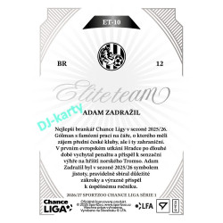 2026/27 Sportzoo Chance Liga 1. série #ET-10 ADAM ZADRAŽIL Elite Team