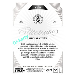 2026/27 Sportzoo Chance Liga 1. série #ET-25 MICHAL CUPÁK Elite Team