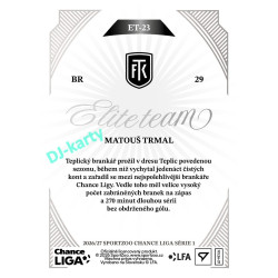 2026/27 Sportzoo Chance Liga 1. série #ET-23 MATOUŠ TRMAL Elite Team