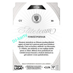 2026/27 Sportzoo Chance Liga 1. série #ET-26 TOMÁŠ POZNAR Elite Team
