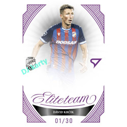2026/27 Sportzoo Chance Liga 1. série #ET-07 DÁVID KRČÍK Elite Team Amethyst Purple xx/30