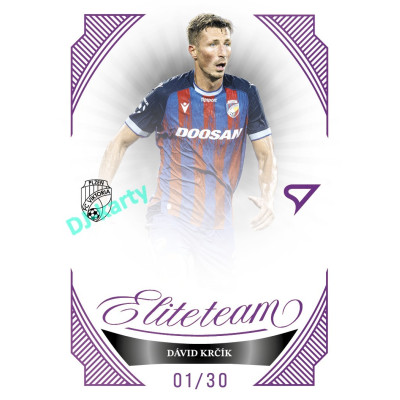 2026/27 Sportzoo Chance Liga 1. série #ET-07 DÁVID KRČÍK Elite Team Amethyst Purple xx/30