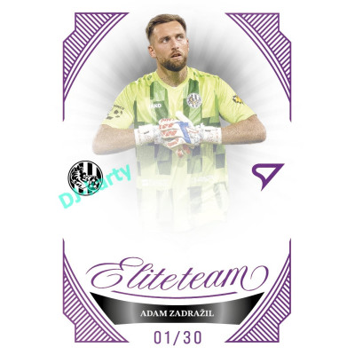 2026/27 Sportzoo Chance Liga 1. série #ET-10 ADAM ZADRAŽIL Elite Team Amethyst Purple xx/30