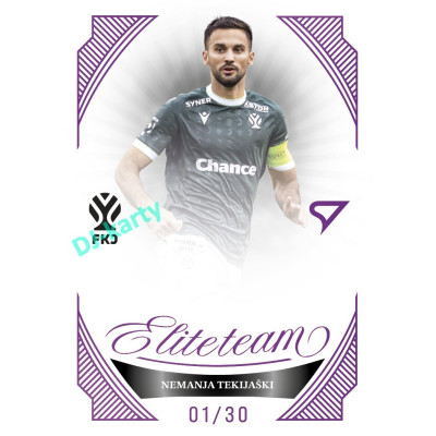 2026/27 Sportzoo Chance Liga 1. série #ET-13 NEMANJA TEKIJAŠKI Elite Team Amethyst Purple xx/30