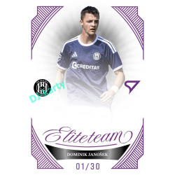 2026/27 Sportzoo Chance Liga 1. série #ET-18 DOMINIK JANOŠEK Elite Team Amethyst Purple xx/30