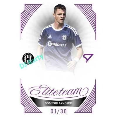 2026/27 Sportzoo Chance Liga 1. série #ET-18 DOMINIK JANOŠEK Elite Team Amethyst Purple xx/30