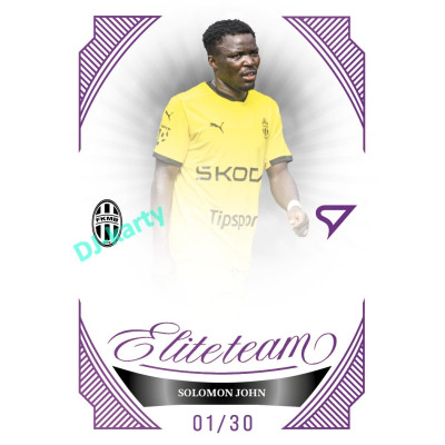 2026/27 Sportzoo Chance Liga 1. série #ET-28 SOLOMON JOHN Elite Team Amethyst Purple xx/30