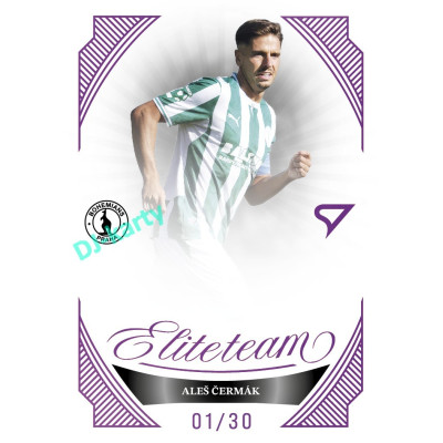 2026/27 Sportzoo Chance Liga 1. série #ET-21 ALEŠ ČERMÁK Elite Team Amethyst Purple xx/30