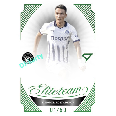 2026/27 Sportzoo Chance Liga 1. série #ET-29 TIHOMIR KOSTADINOV Elite Team Emerald Green xx/50