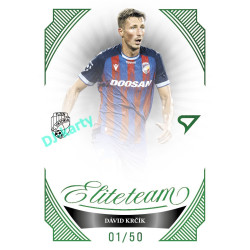 2026/27 Sportzoo Chance Liga 1. série #ET-07 DÁVID KRČÍK Elite Team Emerald Green xx/50