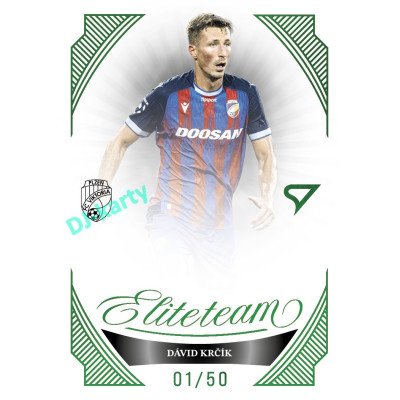 2026/27 Sportzoo Chance Liga 1. série #ET-07 DÁVID KRČÍK Elite Team Emerald Green xx/50