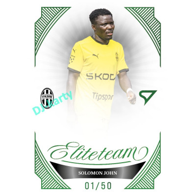 2026/27 Sportzoo Chance Liga 1. série #ET-28 SOLOMON JOHN Elite Team Emerald Green xx/50