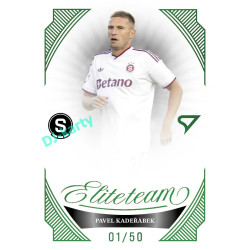 2026/27 Sportzoo Chance Liga 1. série #ET-04 PAVEL KADEŘÁBEK Elite Team Emerald Green xx/50