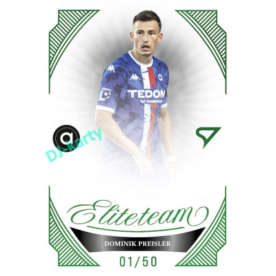 2026/27 Sportzoo Chance Liga 1. série #ET-35 DOMINIK PREISLER Elite Team Emerald Green xx/50