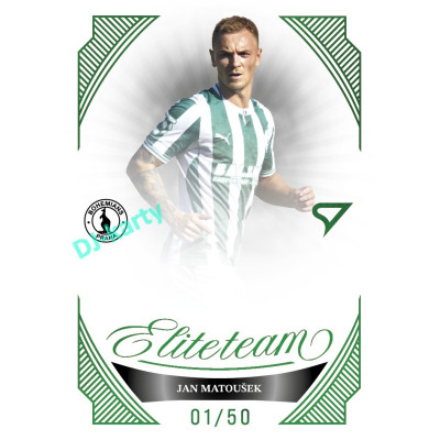 2026/27 Sportzoo Chance Liga 1. série #ET-22 JAN MATOUŠEK Elite Team Emerald Green xx/50